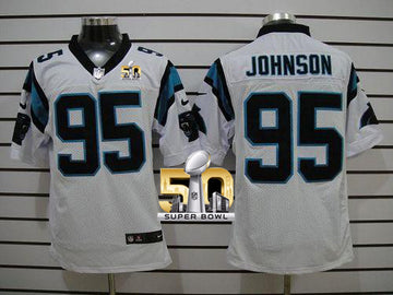 Charles Johnson Carolina Panthers white Elite jersey