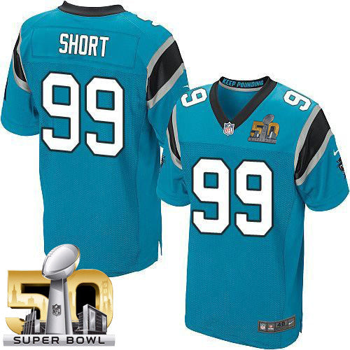 Kawann Short Carolina Panthers blue Elite jersey