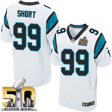 Kawann Short Carolina Panthers white Elite jersey