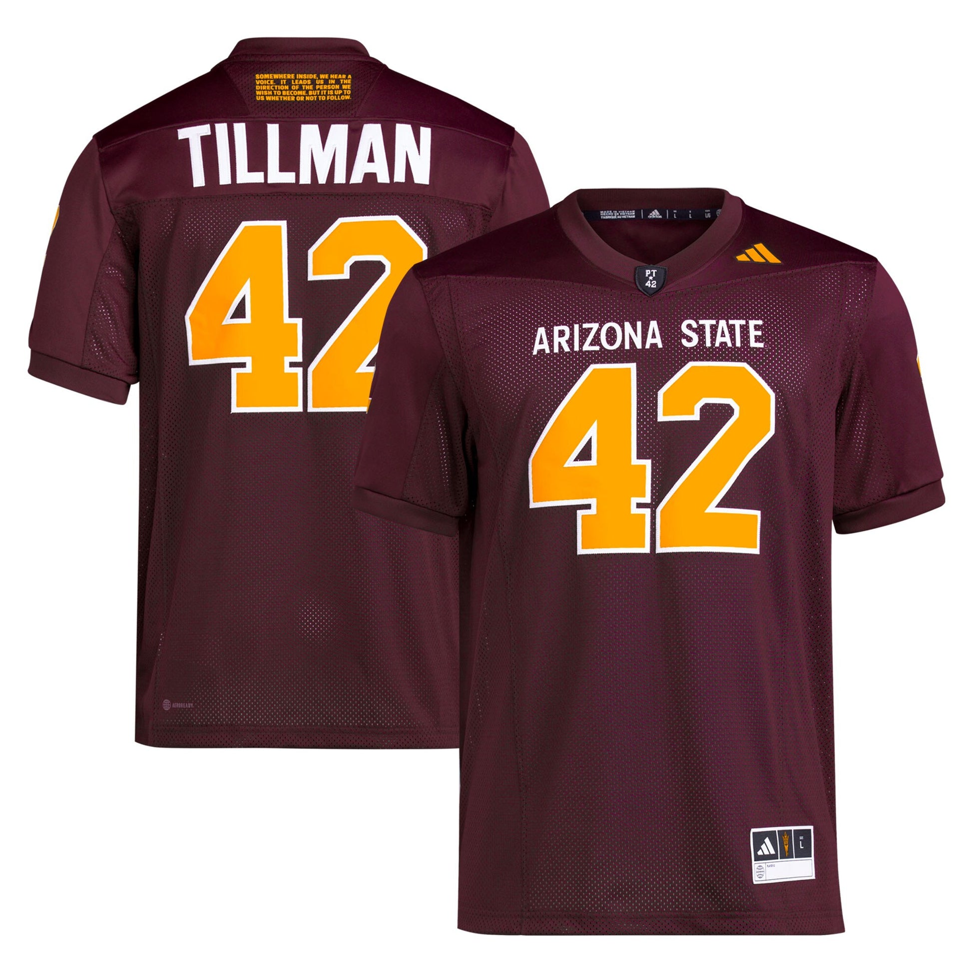 Pat Tillman Arizona State Sun Devils maroon jersey