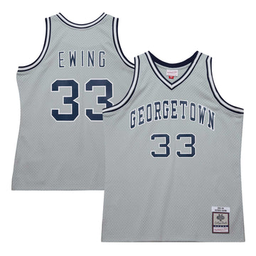 Patrick Ewing Georgetown Hoyas gray jersey