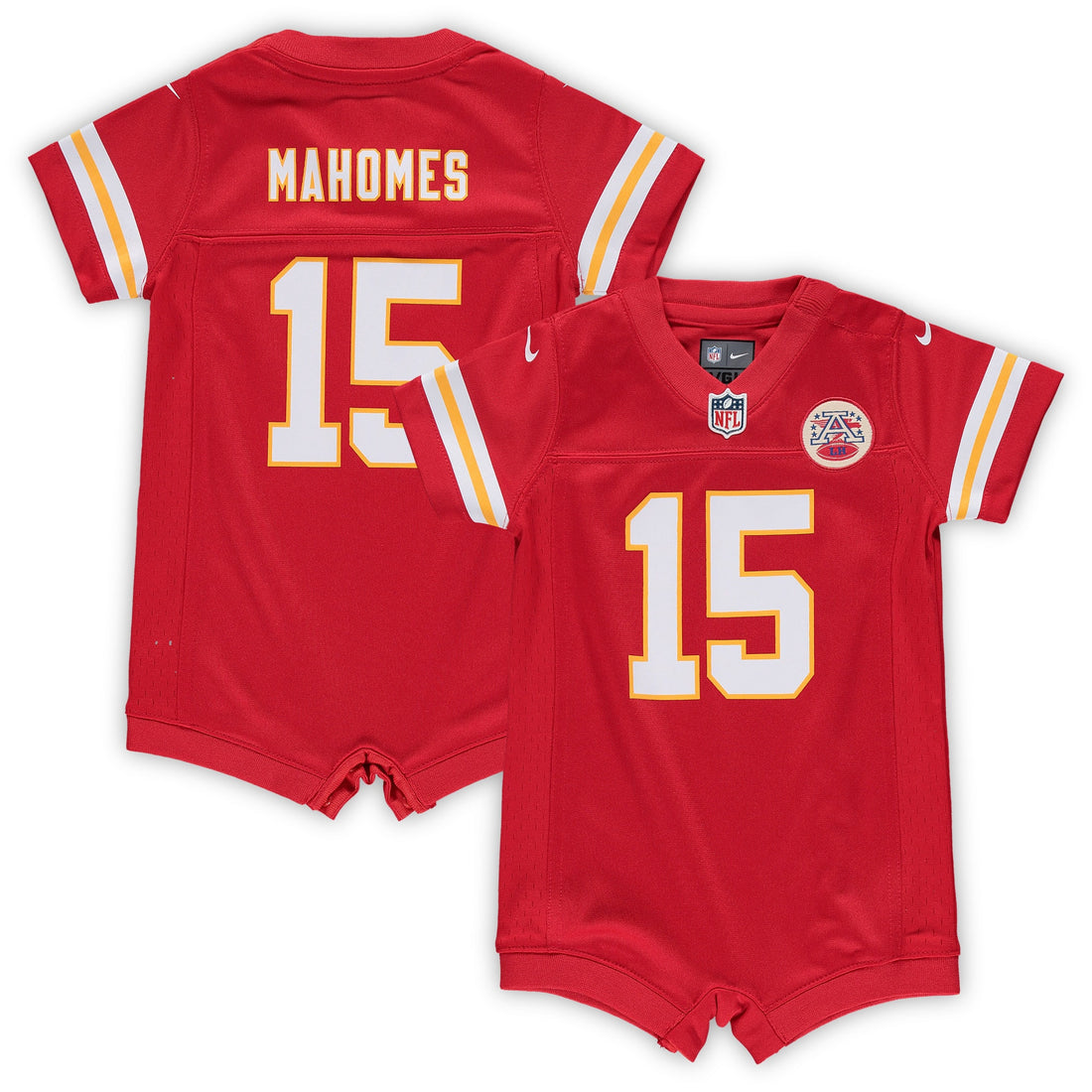 Patrick Mahomes Romper Kansas City Chiefs red jersey