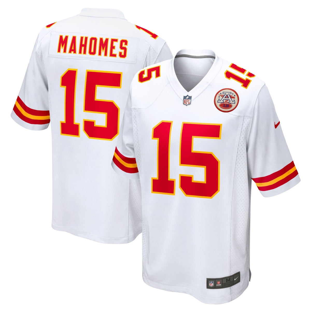 Patrick Mahomes Kansas City Chiefs white jersey
