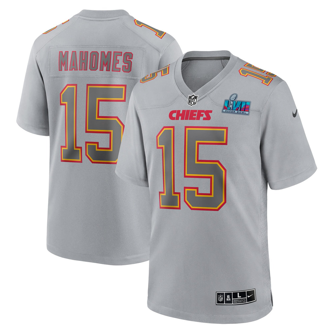 Patrick Mahomes Super Bowl Lvii Kansas City Chiefs gray Fashion jersey