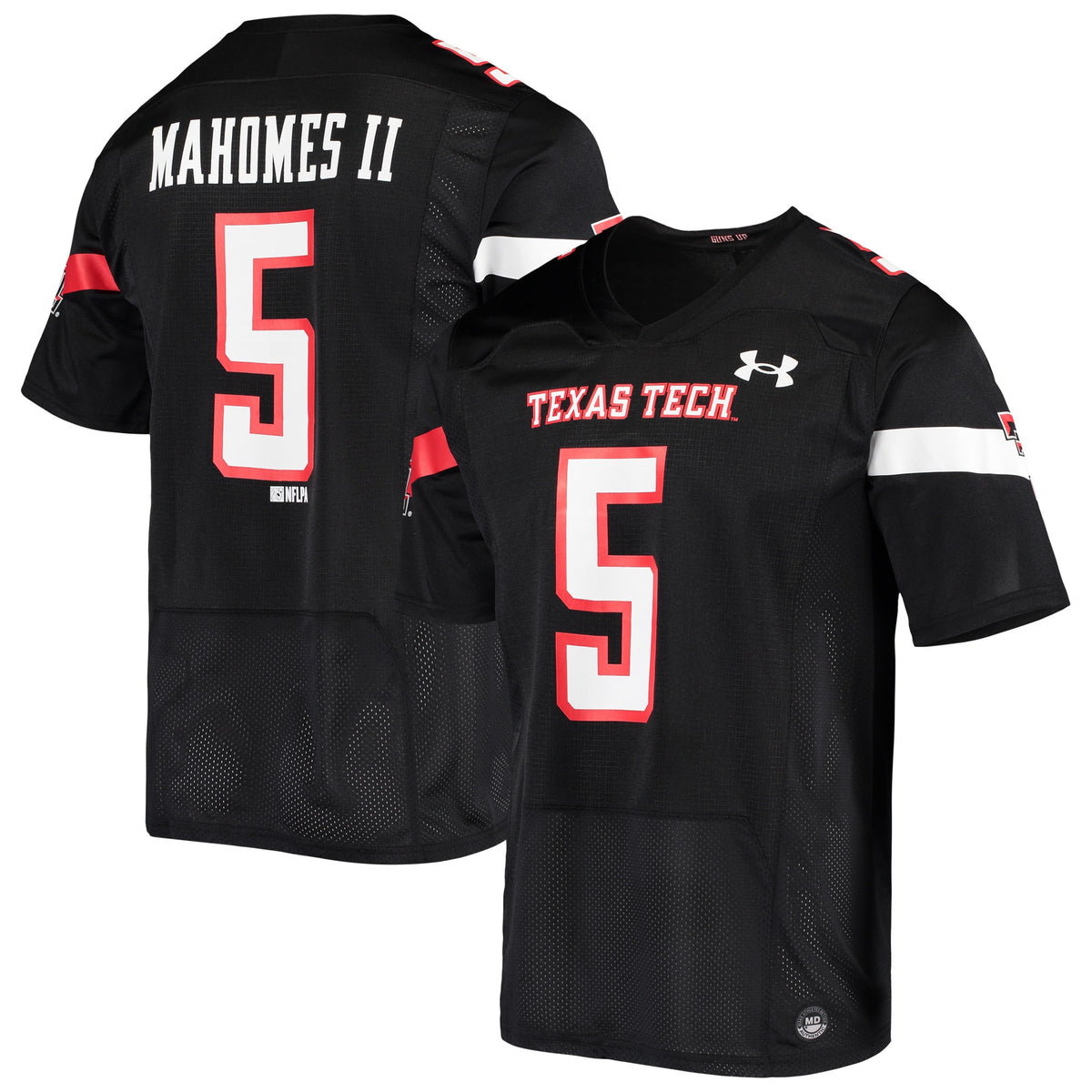 Patrick Mahomes Under Armour Alumni Texas Tech Red Raiders black jersey