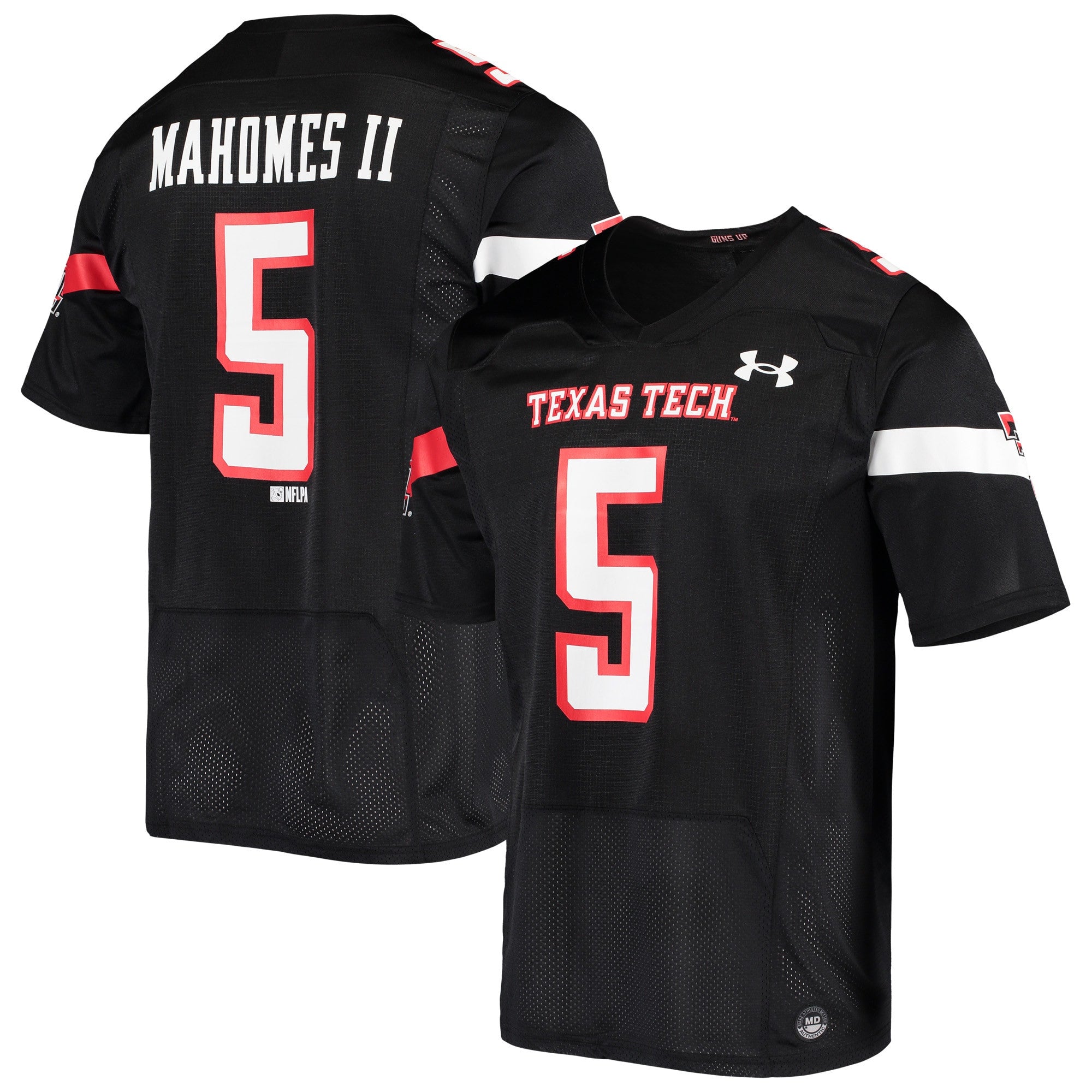 Patrick Mahomes Under Armour Alumni Texas Tech Red Raiders black jersey