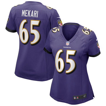 Patrick Mekari Baltimore Ravens purple jersey