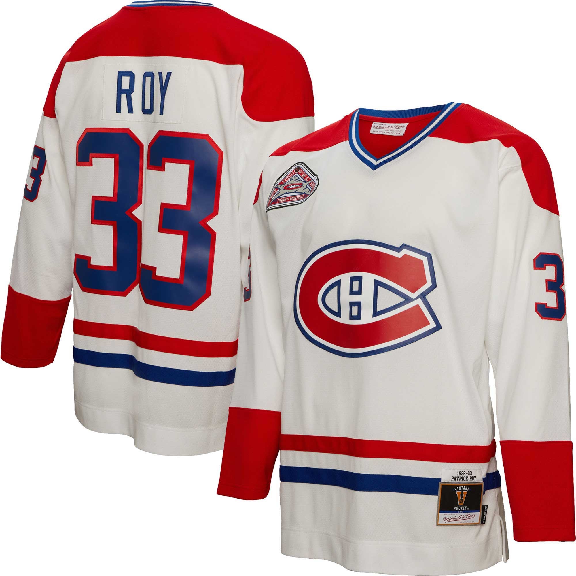 Patrick Roy Montreal Canadiens blue jersey