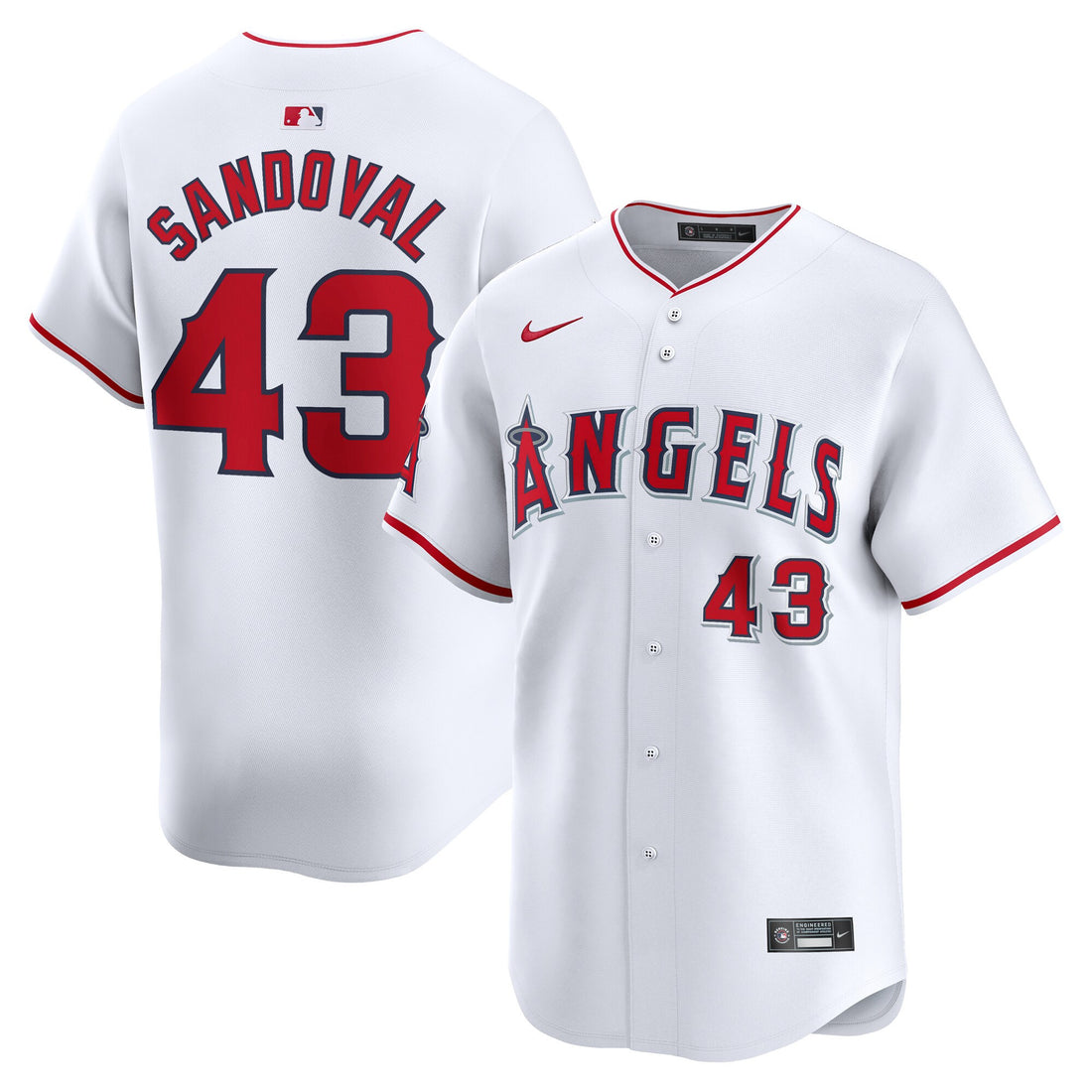 Patrick Sandoval Los Angeles Angels white Limited jersey