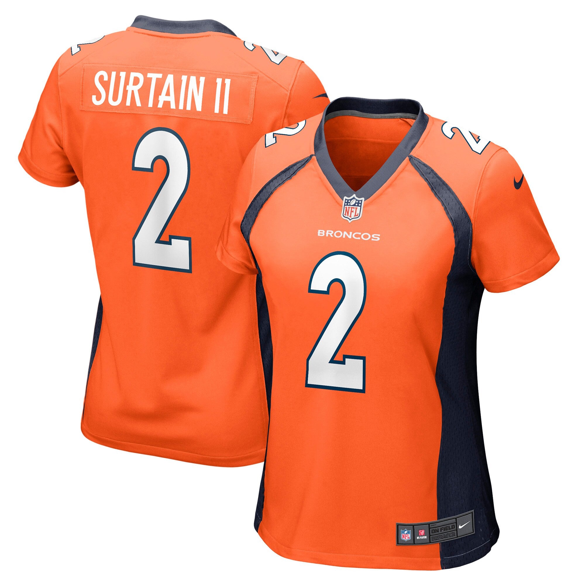 Patrick Surtain Ii Denver Broncos orange jersey