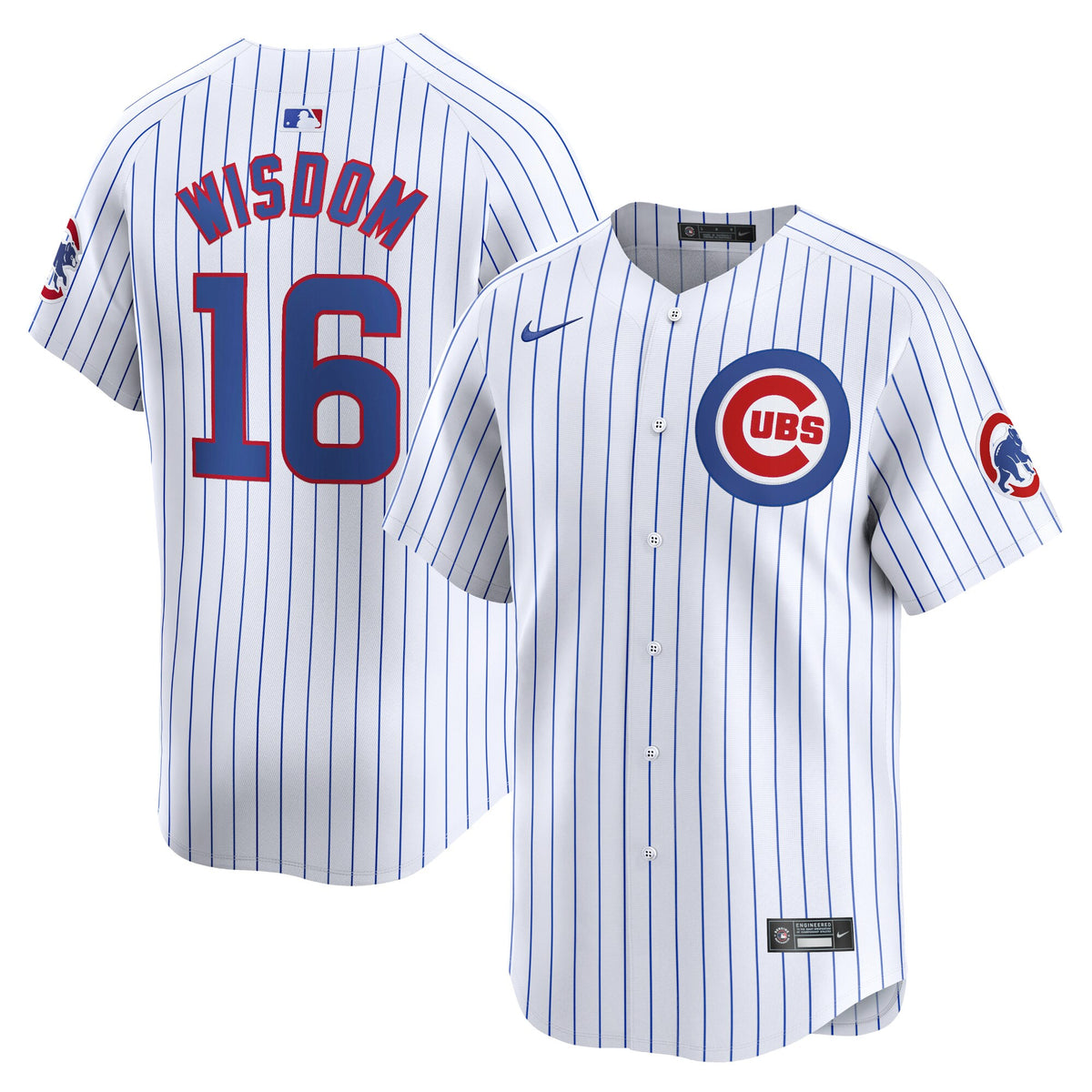 Patrick Wisdom Chicago Cubs white Limited jersey