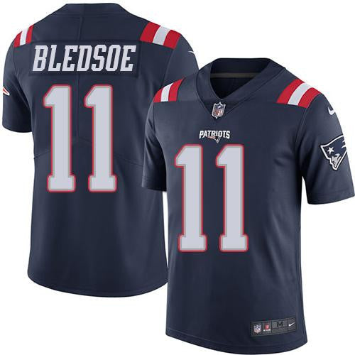Drew Bledsoe New England Patriots navy Limited jersey