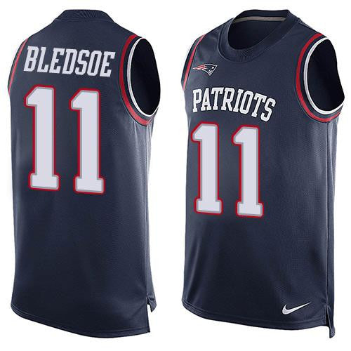 Drew Bledsoe New England Patriots navy Limited jersey