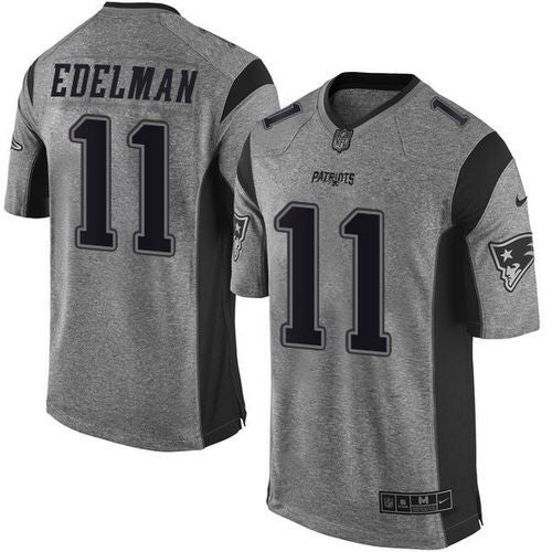 Julian Edelman New England Patriots gray Limited jersey