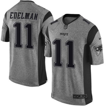 Julian Edelman New England Patriots gray Limited jersey