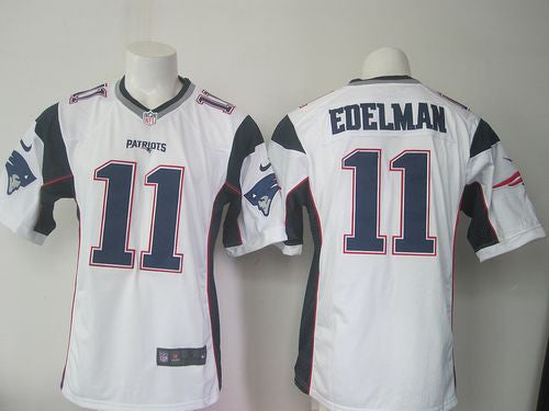 Julian Edelman New England Patriots white Game jersey
