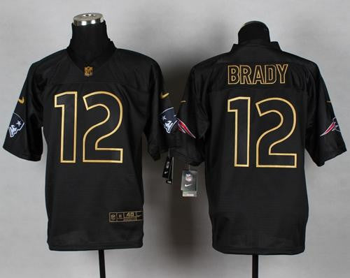 Tom Brady New England Patriots black Elite jersey