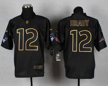 Tom Brady New England Patriots black Elite jersey