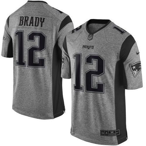Tom Brady New England Patriots gray Limited jersey