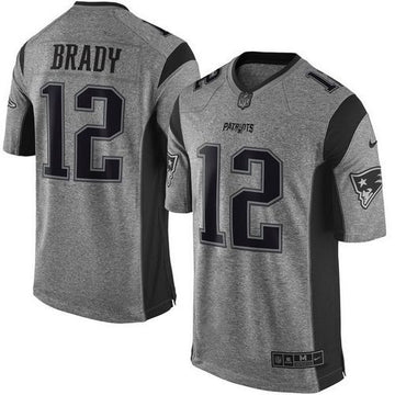 Tom Brady New England Patriots gray Limited jersey