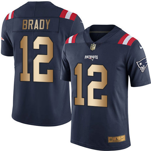 Tom Brady New England Patriots navy Limited jersey