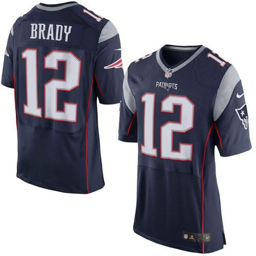 Tom Brady New England Patriots navy Elite jersey