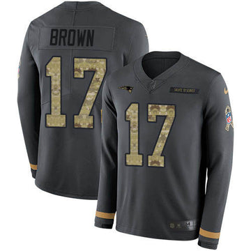 Antonio Brown New England Patriots anthracite Salute To Service jersey