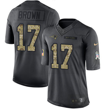 Antonio Brown New England Patriots black Salute To Service jersey