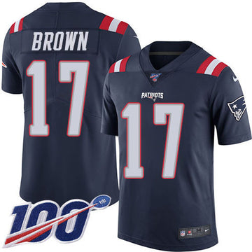 Antonio Brown New England Patriots navy Limited jersey