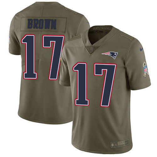 Antonio Brown New England Patriots navy Limited jersey