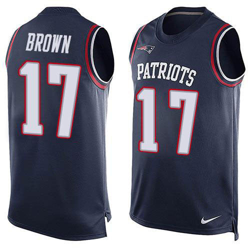 Antonio Brown New England Patriots navy Limited jersey