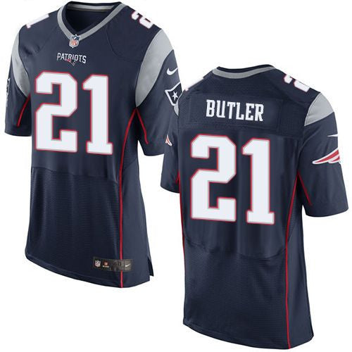 Malcolm Butler New England Patriots navy Elite jersey