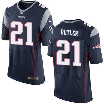 Malcolm Butler New England Patriots navy Elite jersey