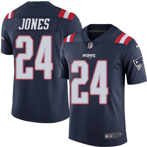 Cyrus Jones New England Patriots navy Limited jersey