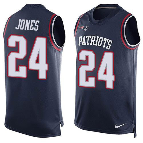 Cyrus Jones New England Patriots navy Limited jersey
