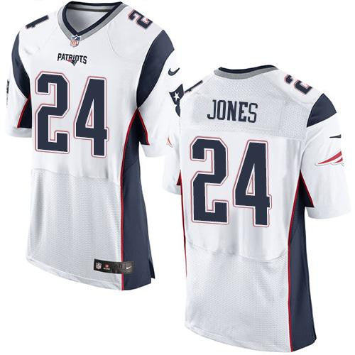 Cyrus Jones New England Patriots white Elite jersey