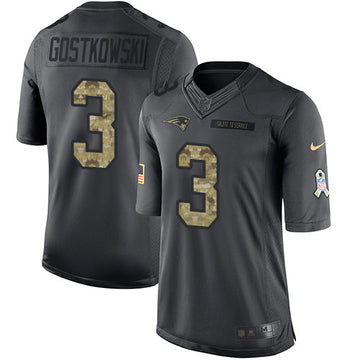 Stephen Gostkowski New England Patriots black Salute To Service jersey