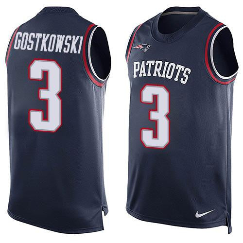 Stephen Gostkowski New England Patriots navy Limited jersey