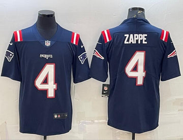 Bailey Zappe New England Patriots navy Untouchable jersey