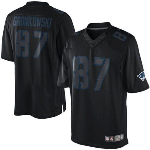 Rob Gronkowski New England Patriots black Limited jersey