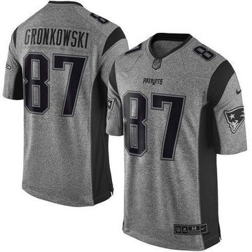 Rob Gronkowski New England Patriots gray Limited jersey