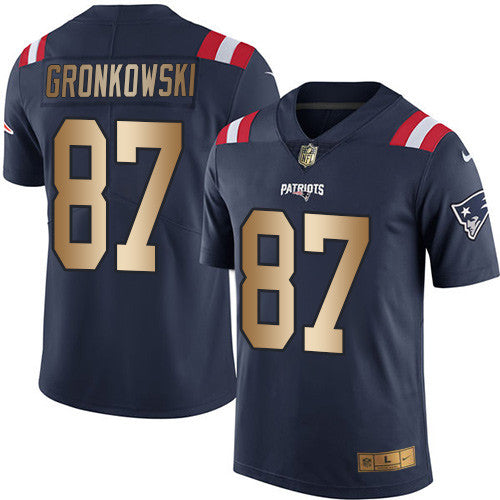 Rob Gronkowski New England Patriots navy Limited jersey