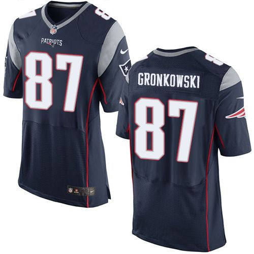 Rob Gronkowski New England Patriots navy Elite jersey