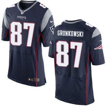 Rob Gronkowski New England Patriots navy Elite jersey