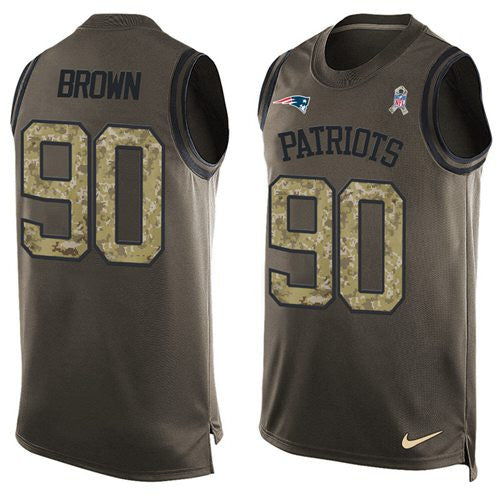 Malcom Brown New England Patriots green Salute To Service jersey