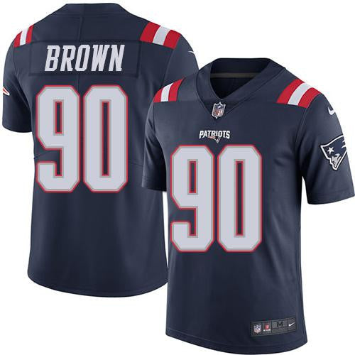 Malcom Brown New England Patriots navy Limited jersey