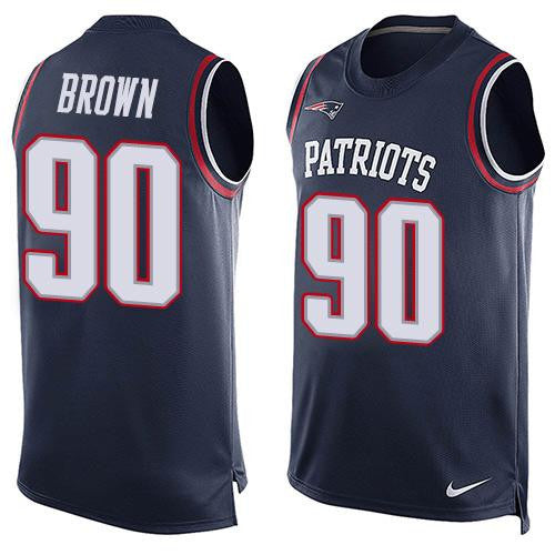 Malcom Brown New England Patriots navy Limited jersey