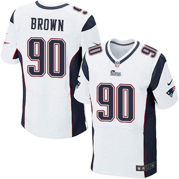 Malcom Brown New England Patriots white Elite jersey