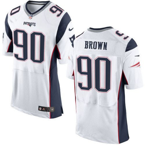 Malcom Brown New England Patriots white Elite jersey