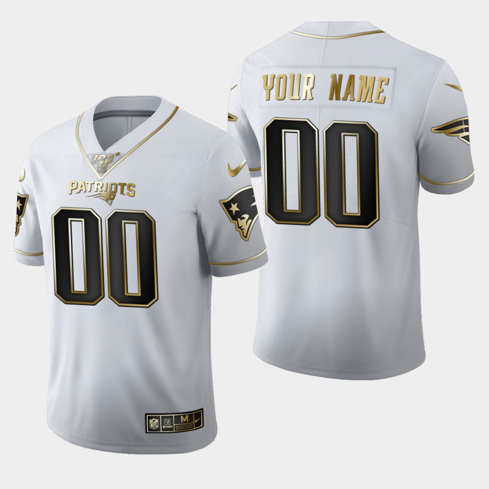 Custom New England Patriots white Untouchable jersey